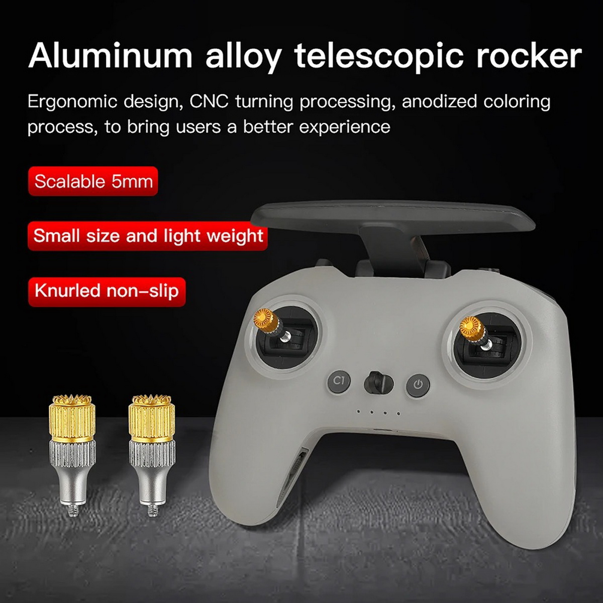 2PCS Controle Remoto FPV, Pont - Drone Control Stick avaliação e preço