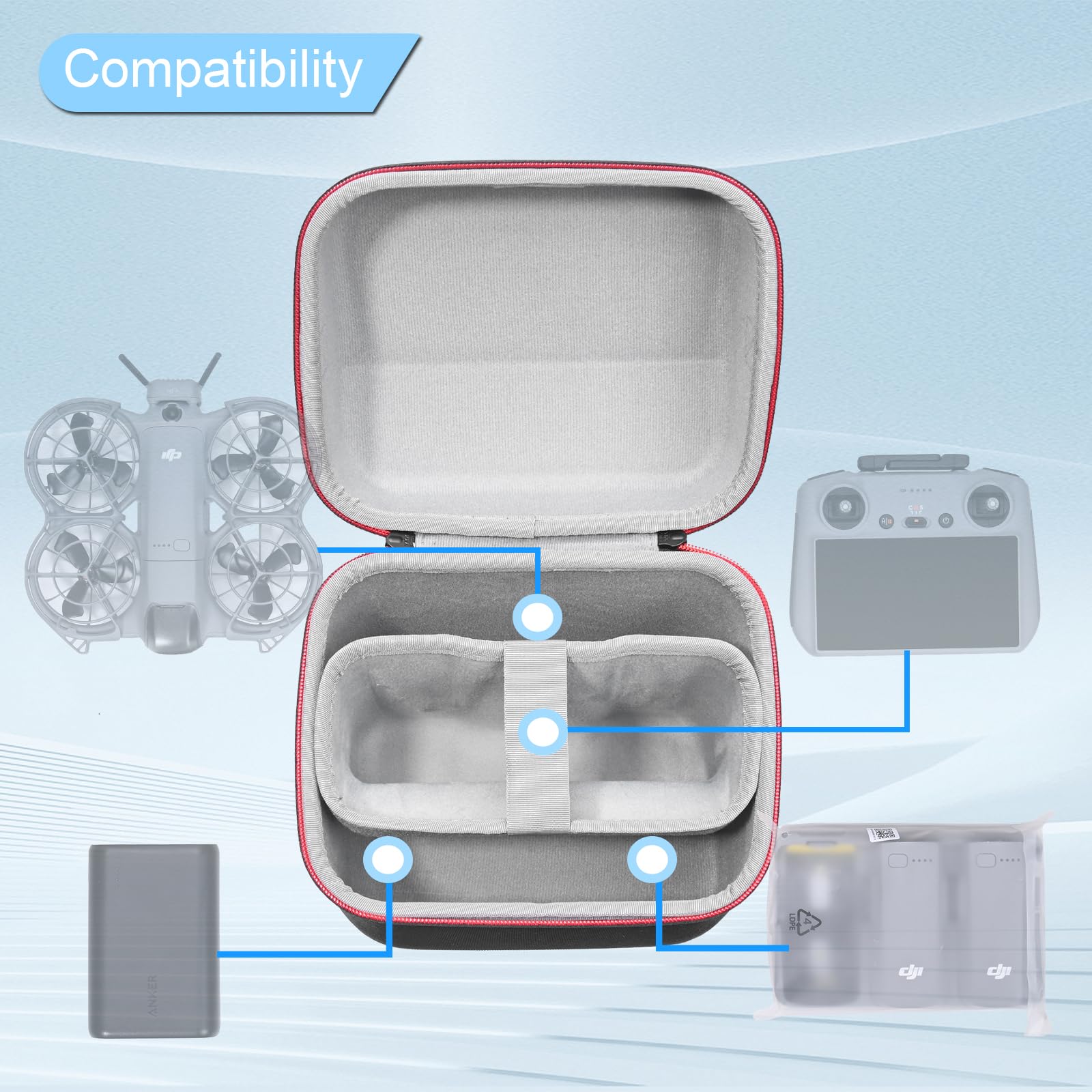 Estojo Portátil para DJI Neo 2 - Drone Charging Hub avaliação e preço